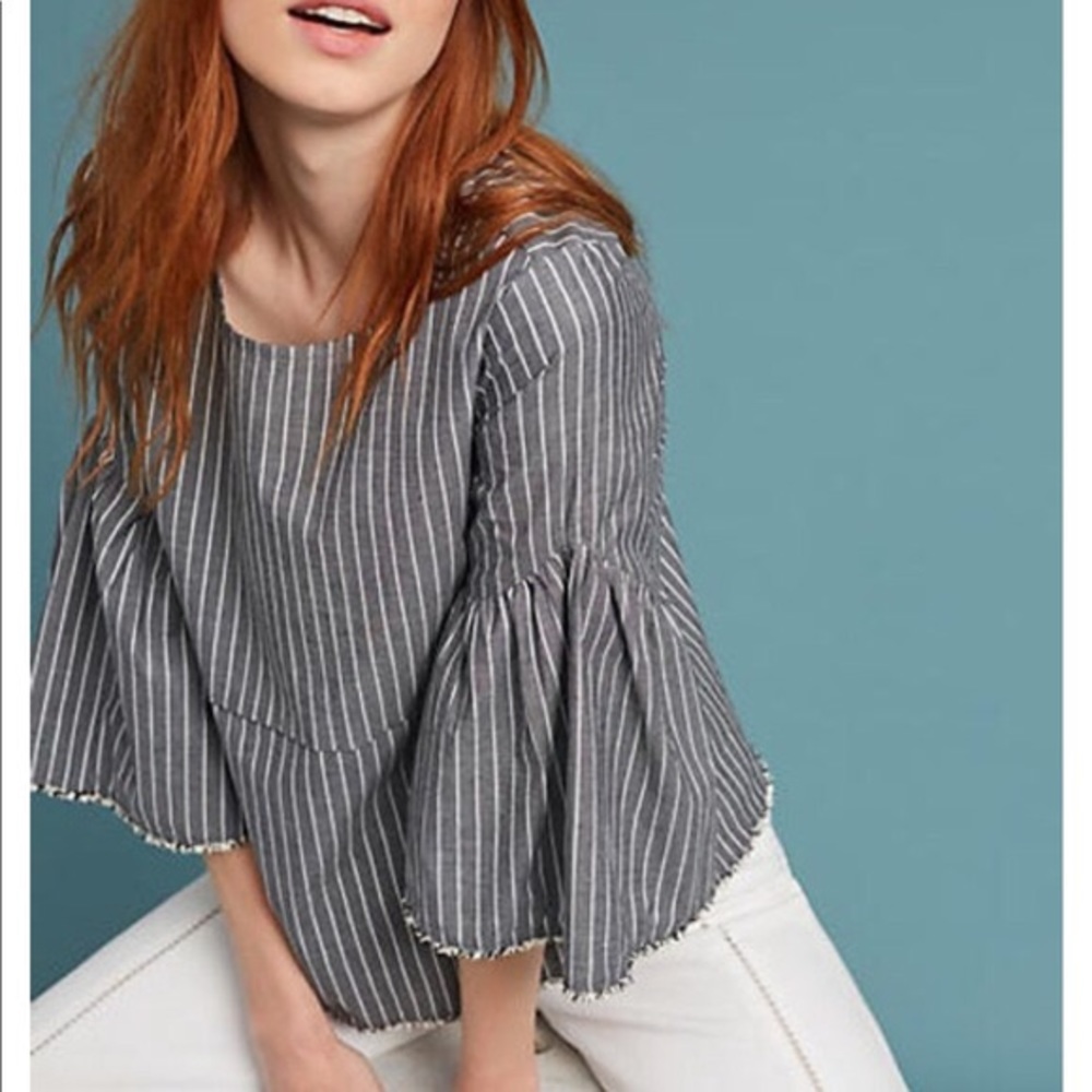 Anthropologie Dolan left coast bell sleeve top